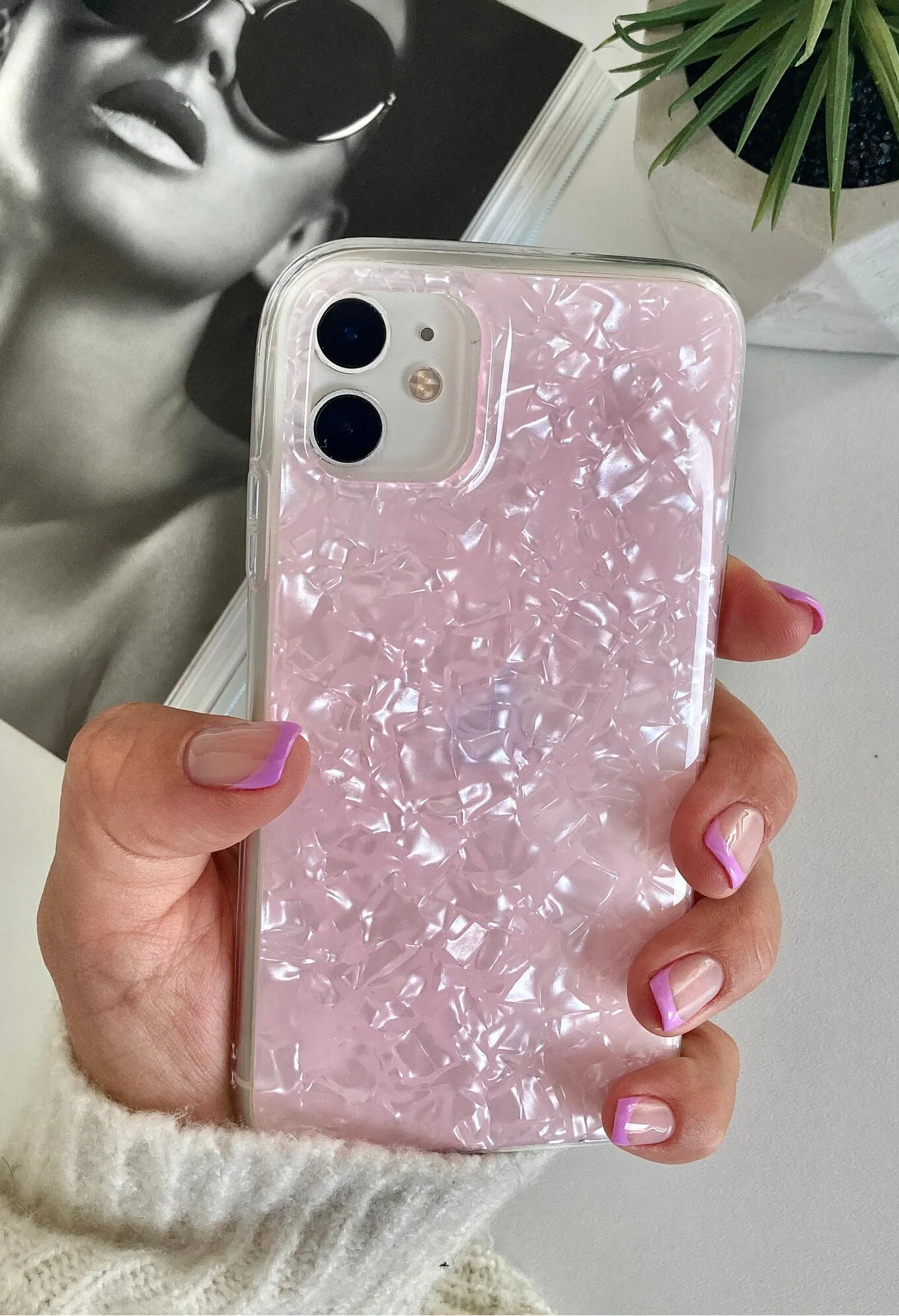 Pink Bling SEASHELL Phone Case