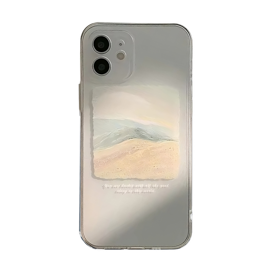 Beach Oil Painting Mobile Phone Case For iPhone