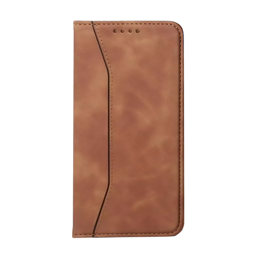 Brown Leather Wallet Card Holder Phone Case