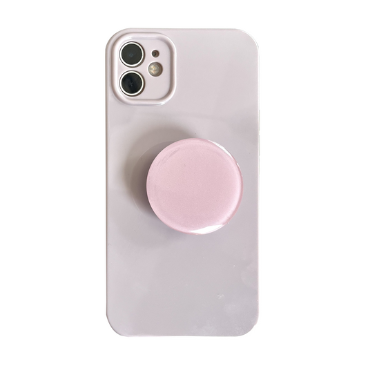 Purple Candy Color Phone Case With Phone Grip