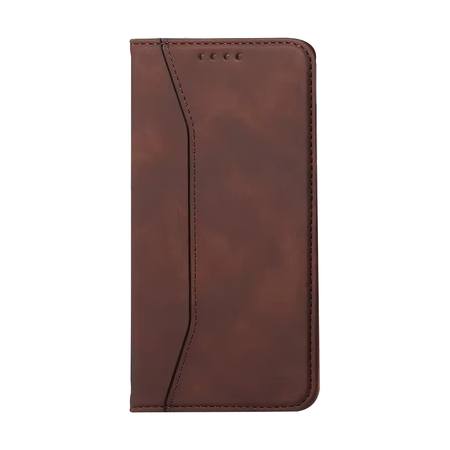 Coffee Leather Wallet Card Holder Phone Case