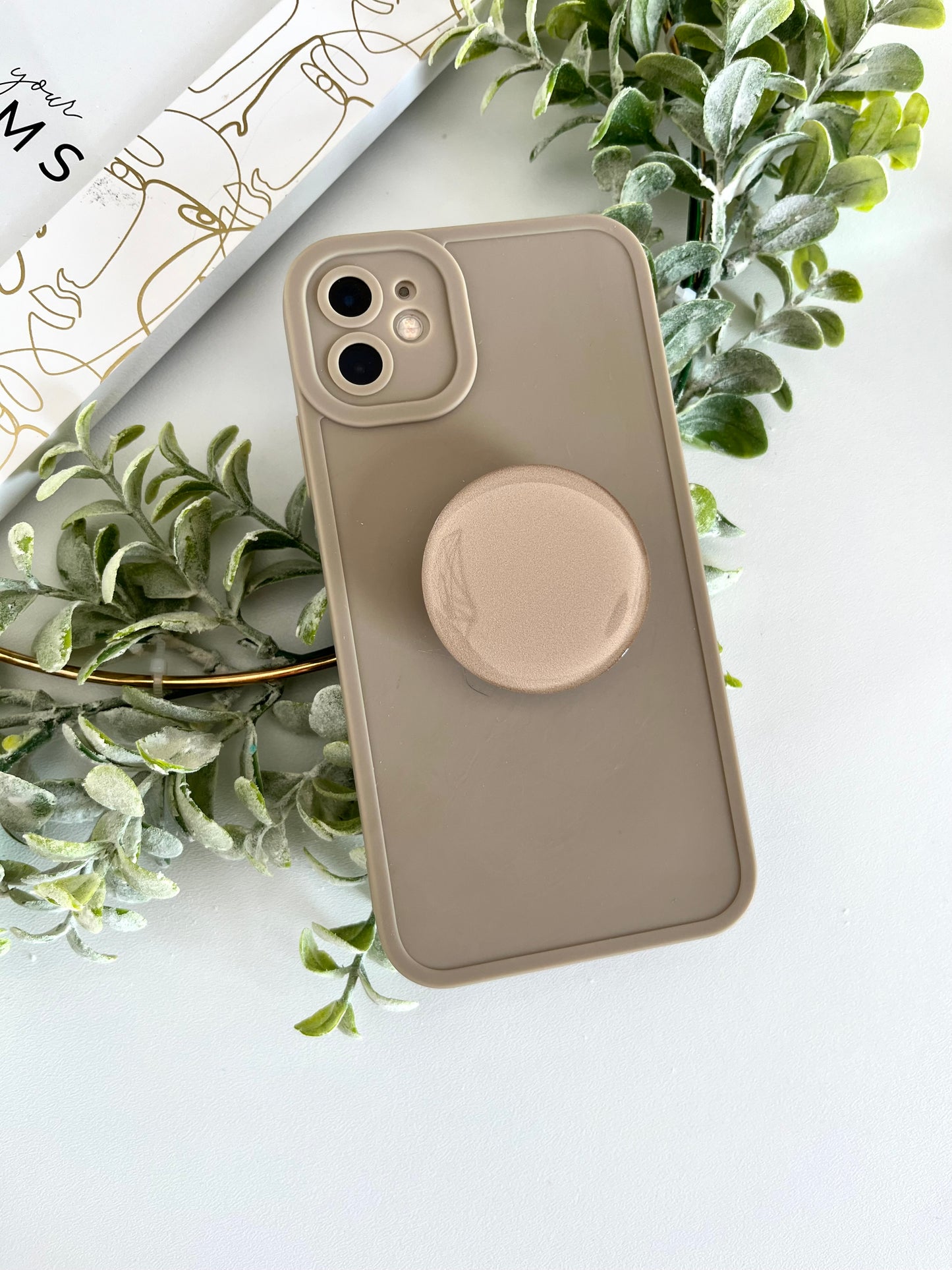 GRAY Soft Phone Case With Phone Grip