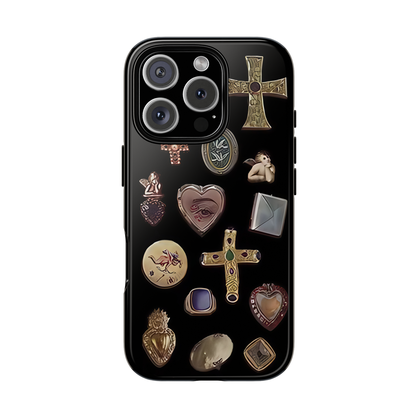 Vintage Cross Charm Phone Case