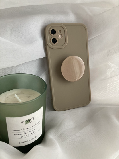 GRAY Soft Phone Case With Phone Grip