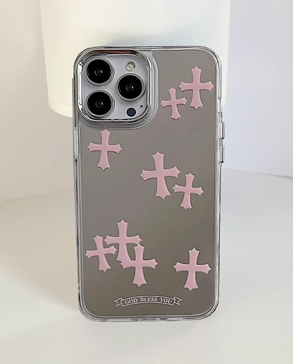 Cross Y2K Mirror Makeup iPhone Case