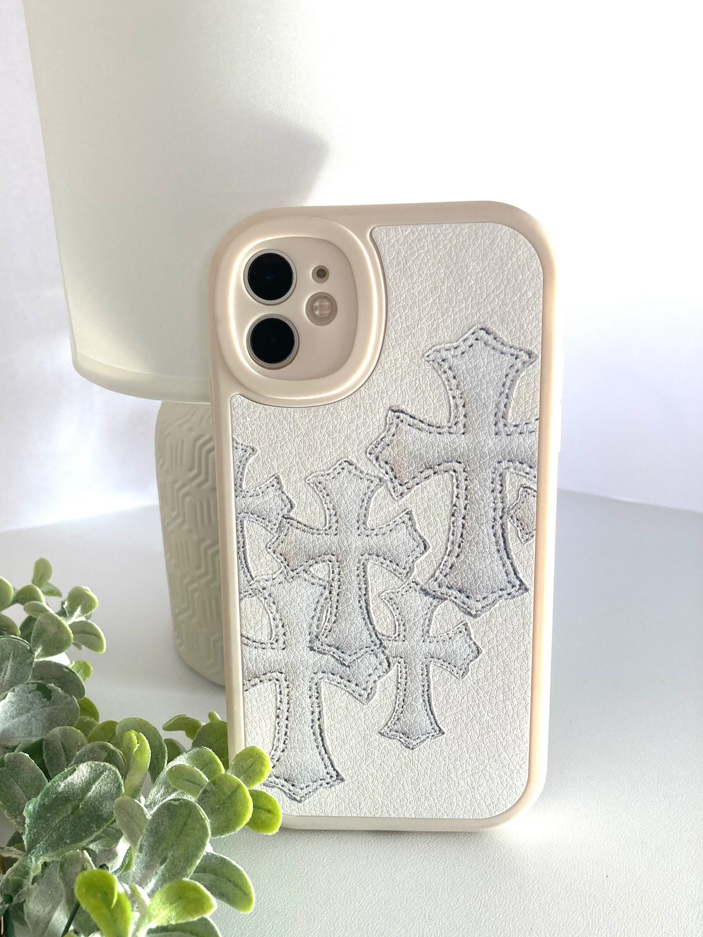 Cross Gothic Grunge Leather iPhone Case