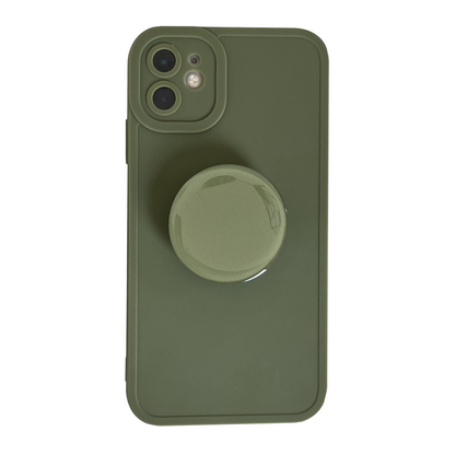 Rock Green Phone Case With Phone Grip