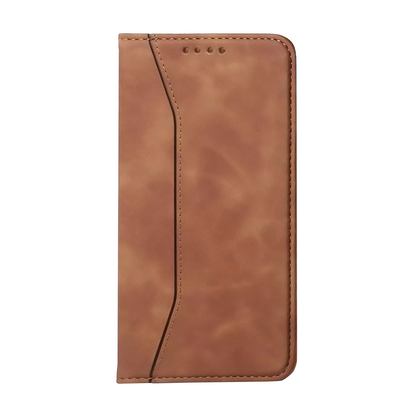Brown Leather Wallet Card Holder Phone Case