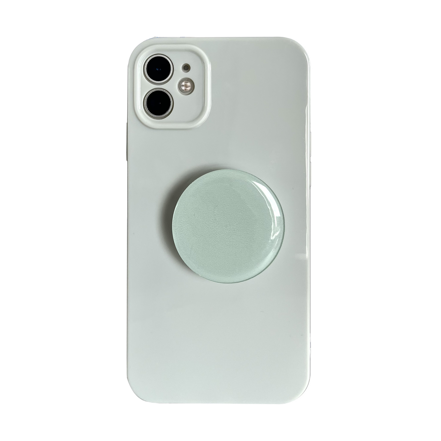 Green Candy Color Phone Case With Phone Grip