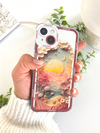 Sunset Mountain Aesthetic Phone Case
