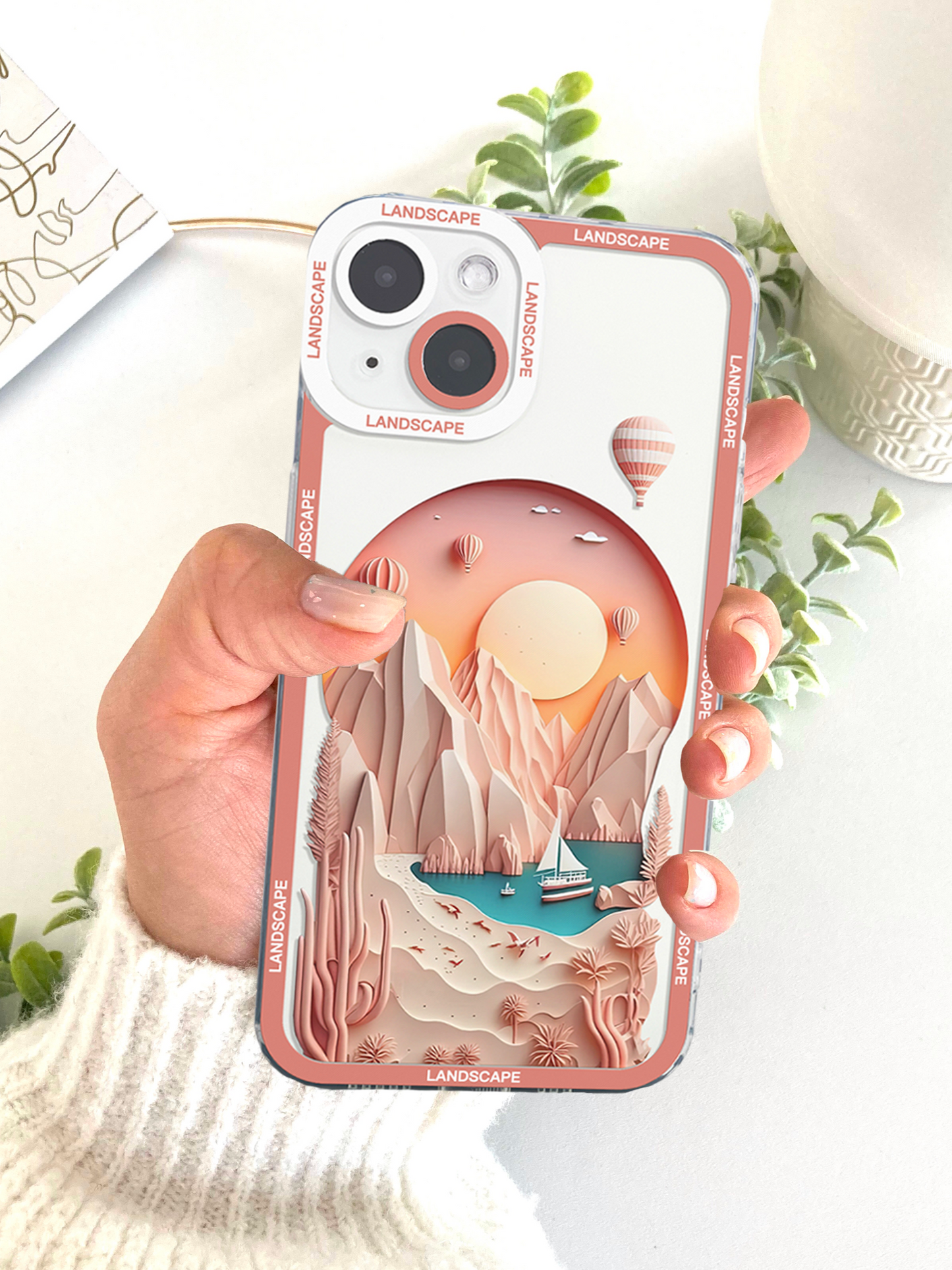 Mountain Nature Sunset Landscape Phone Case