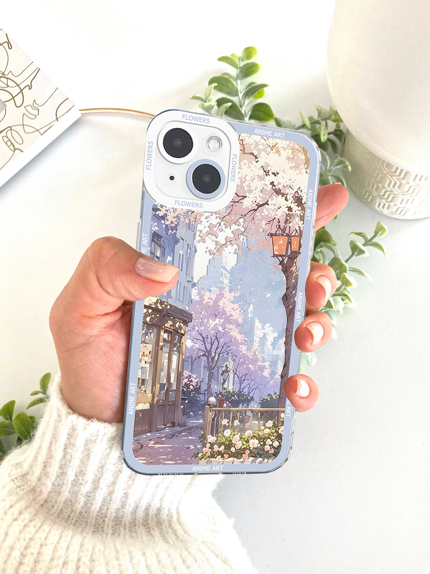 Japanese Floral Anime Phone Case