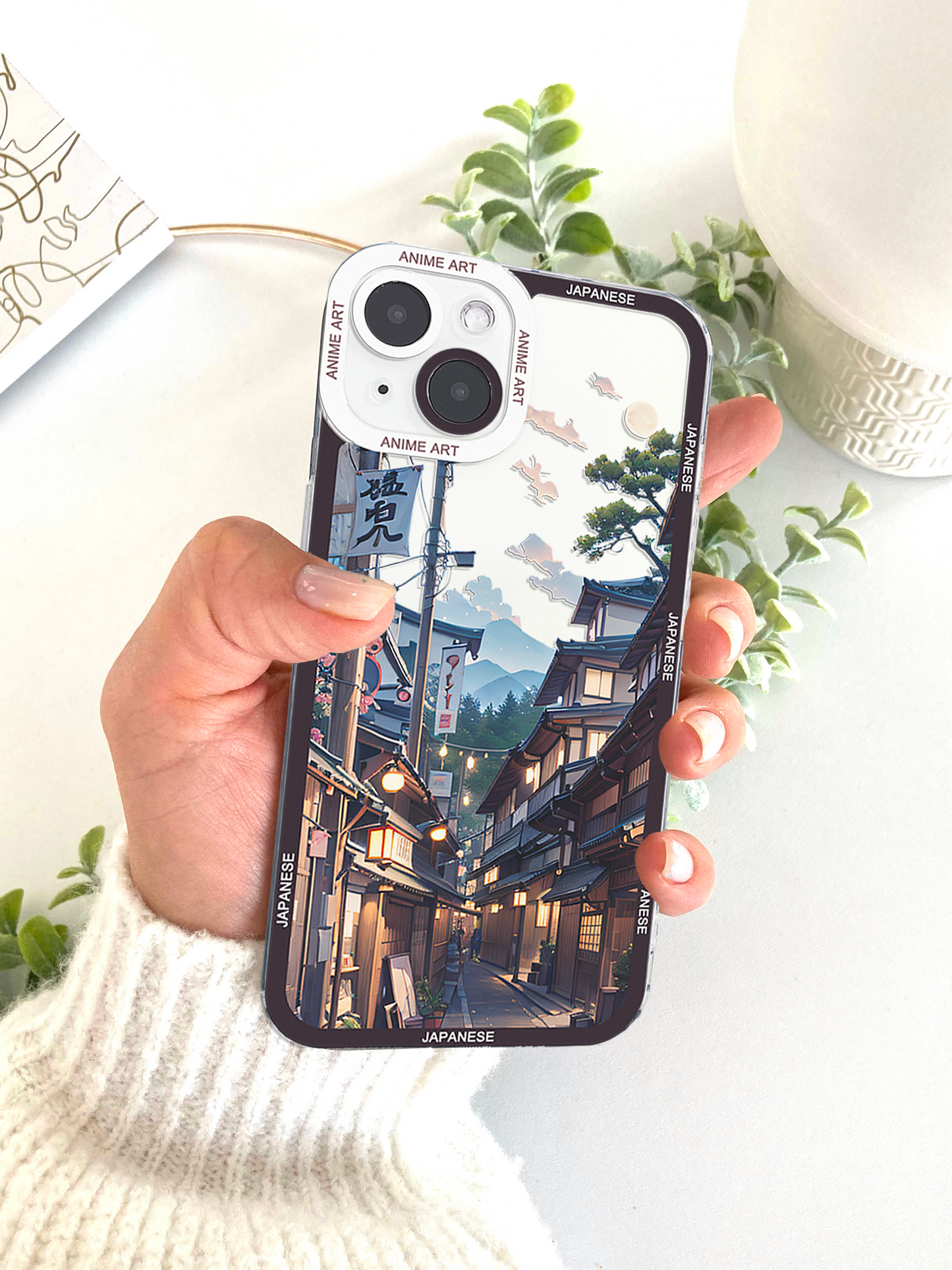 Japanese Animation Town Phone Case