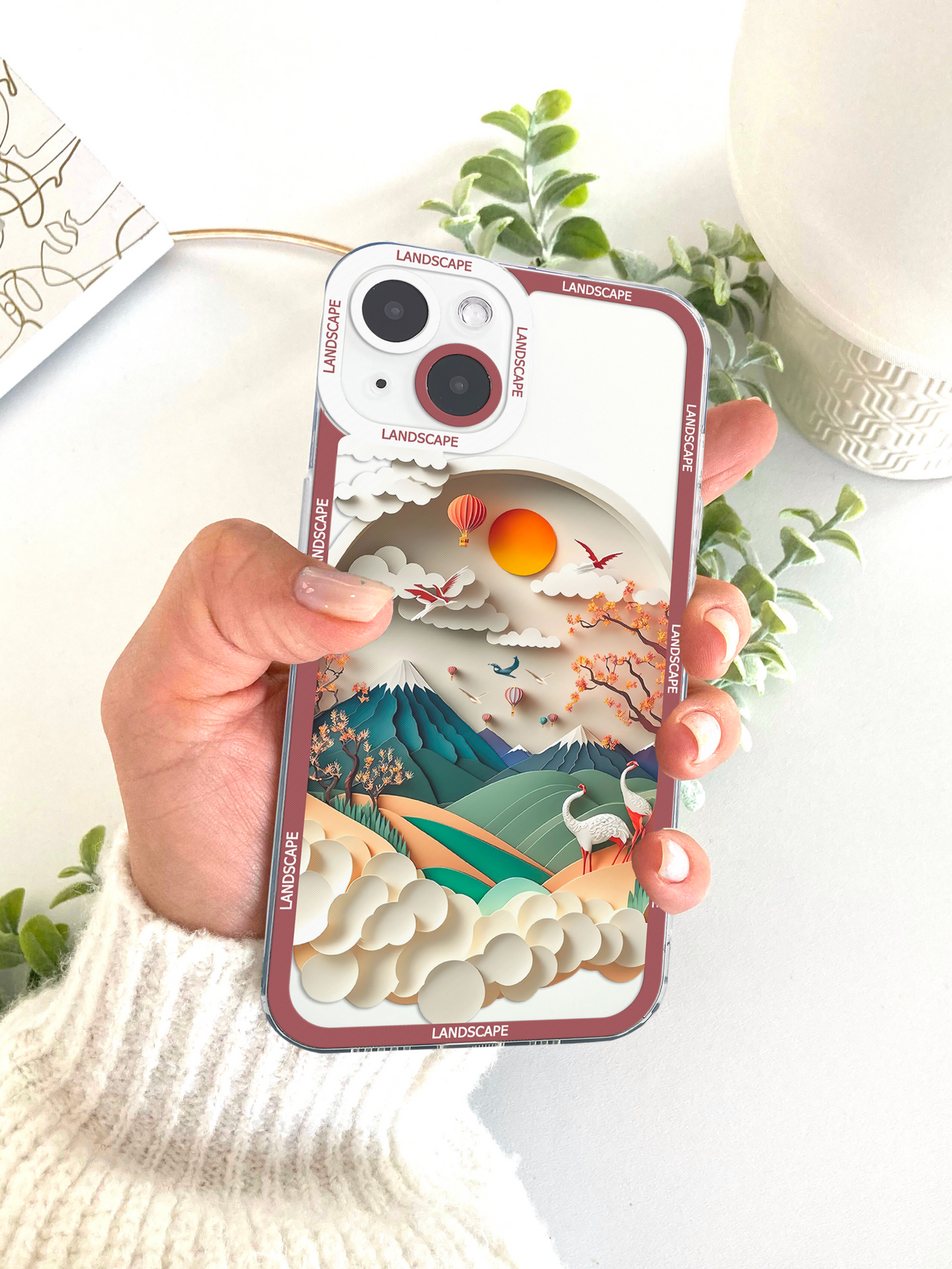 Mountain Sunset Aesthetic Phone Case