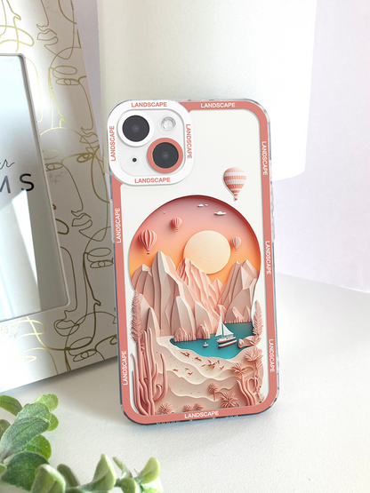 Mountain Nature Sunset Landscape Phone Case