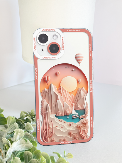 Mountain Nature Sunset Landscape Phone Case