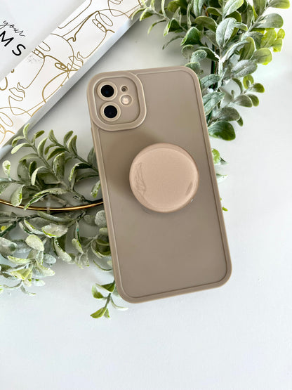 GRAY Soft Phone Case With Phone Grip