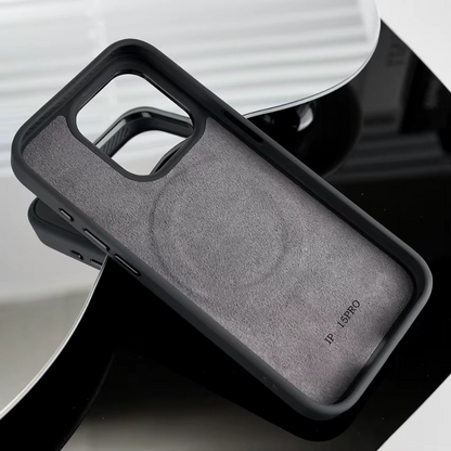 Beige Smart NFC Phone Case with HD Display & Magsafe