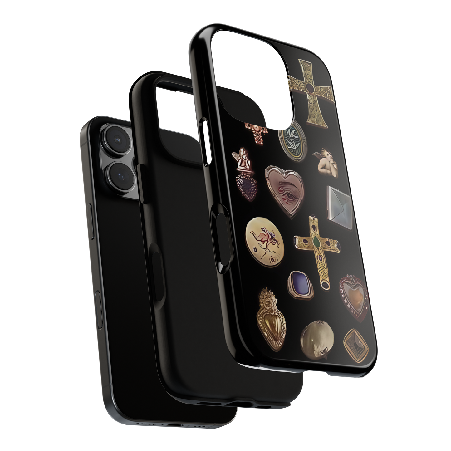 Vintage Cross Charm Phone Case