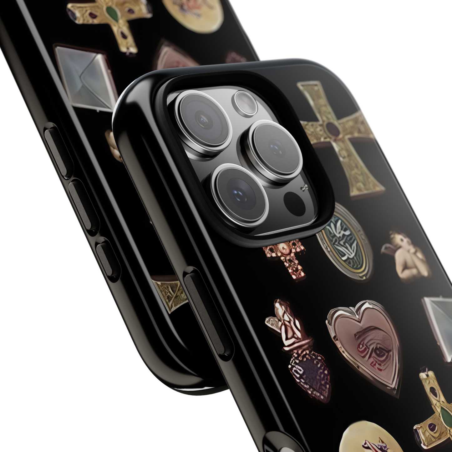 Vintage Cross Charm Phone Case