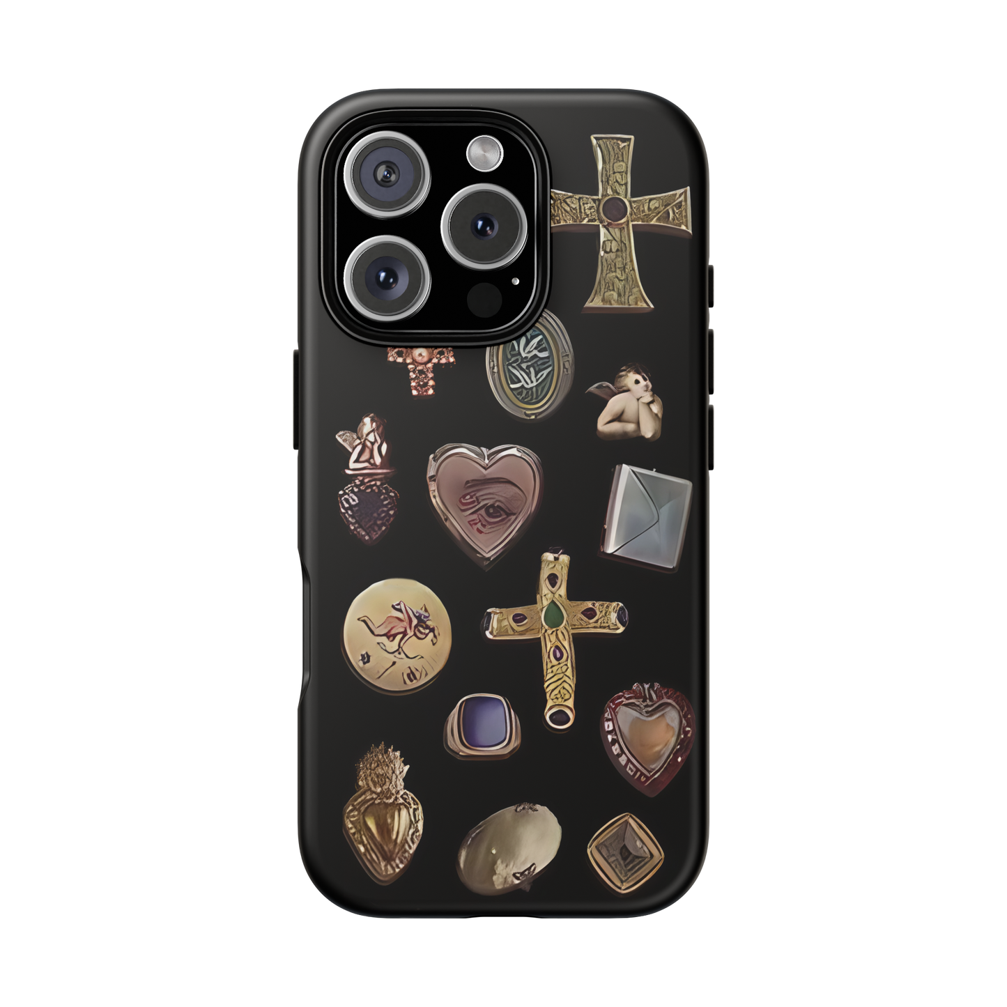Vintage Cross Charm Phone Case