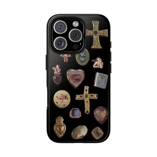 Vintage Cross Charm Phone Case