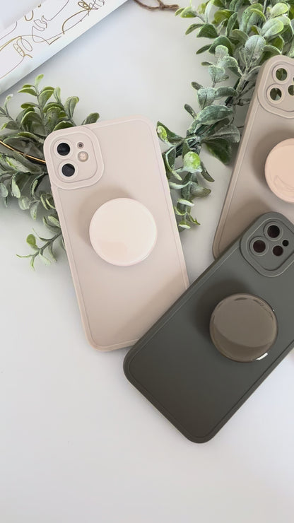 Rock Green Phone Case With Phone Grip