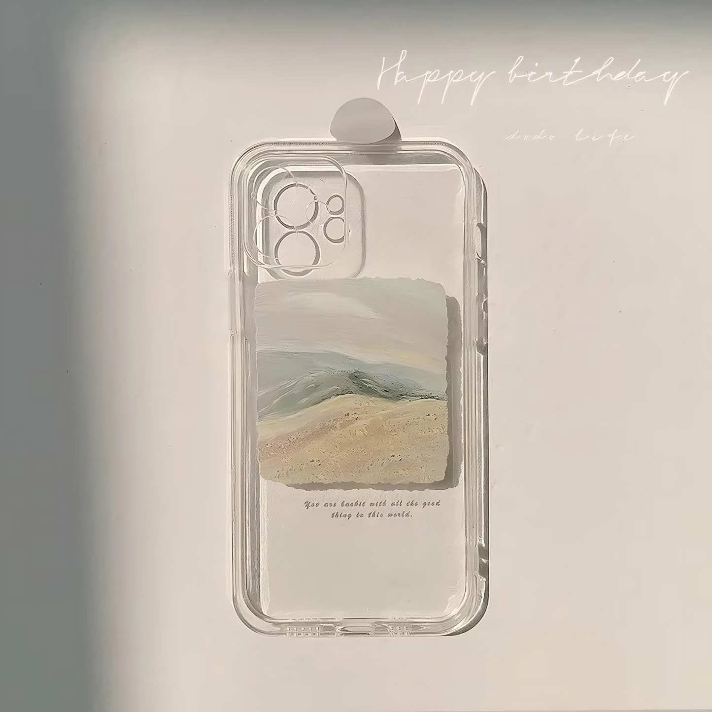 Beach Oil Painting Mobile Phone Case For iPhone